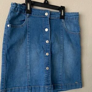 Tommy Hilfiger Blue Denim Mini Skirt